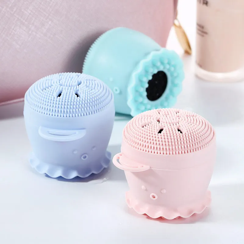 Wholesale Bulk Trending Products Soft Custom Makeup Wireless Clean Wash Beauty Silicone Face Brush