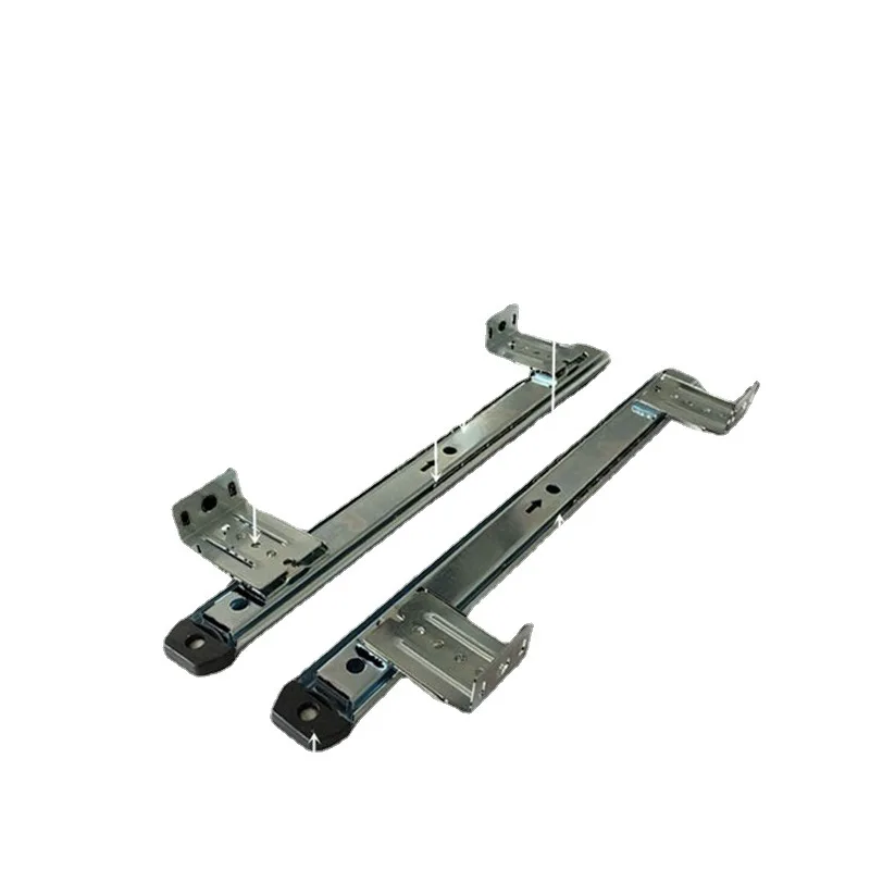 Computer desk bracket track sliding rail 14-inch keyboard tray two segments guide rail ball drawer buffer track