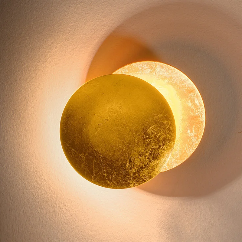 Loft Decor Moon Wall Lamps Light Bedside Indoor Lighting Luminaire Postmodern Italy Design Bathroom Rose Gold