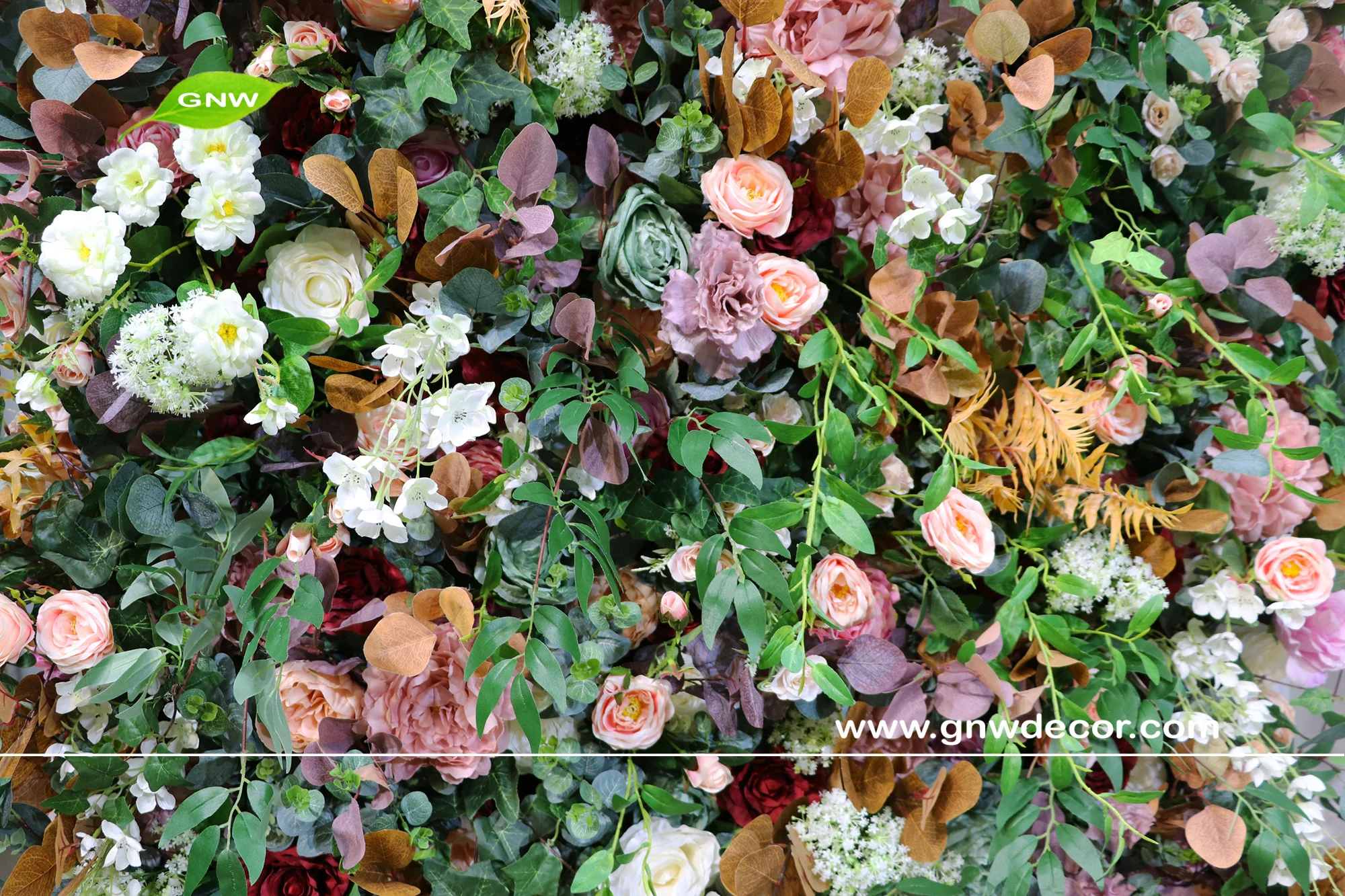 
GNW Wedding Decorations Decoration Flower Supplies Artificial Rose Orchid Cherry Blossom Peony Decorative Flowers 