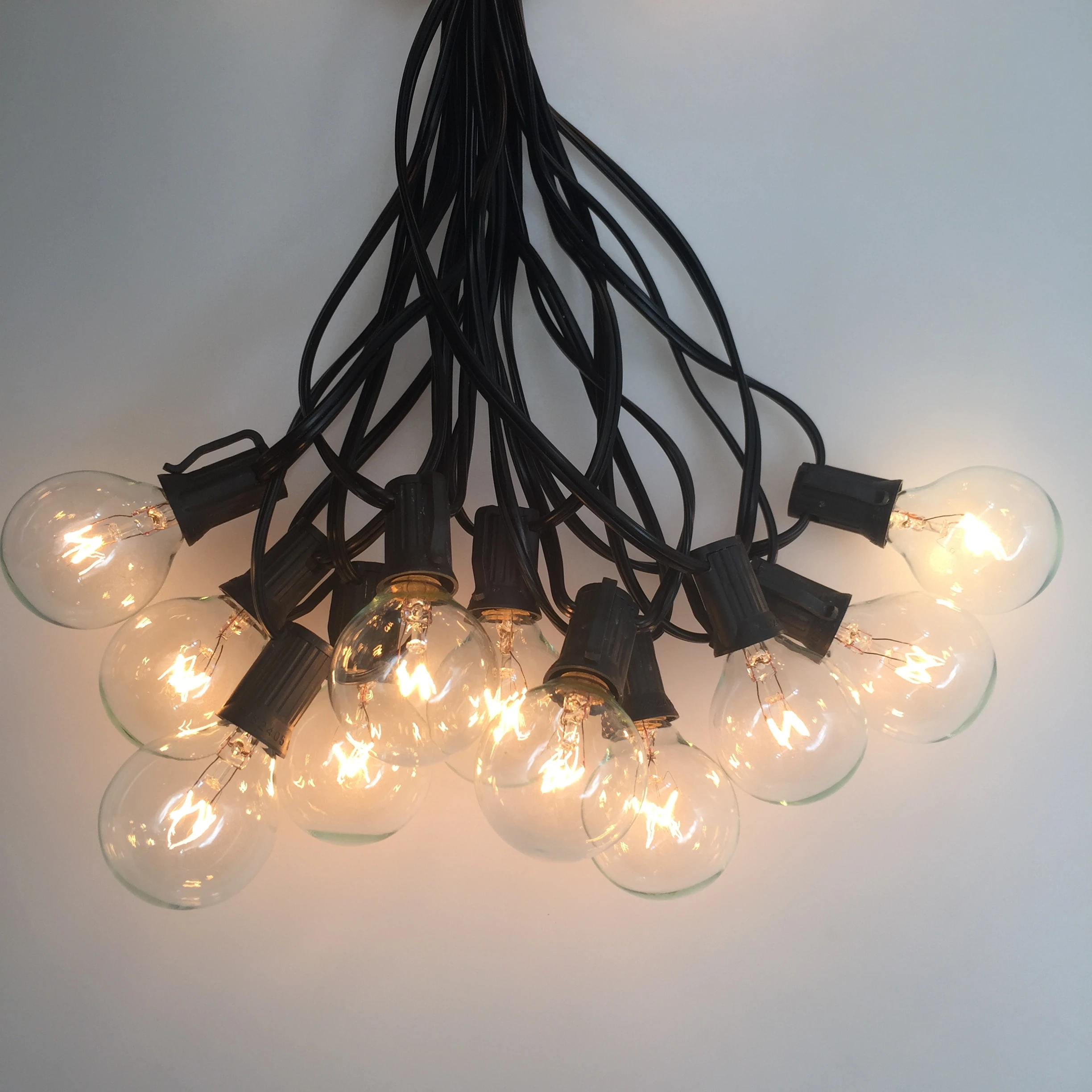 220V 30FT Long Outdoor Waterproof G40 Globe String Lights For Wedding Garden Decoration