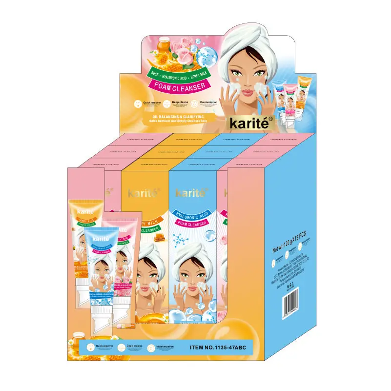 Private Label Acne Foaming Cream Vegan Green Tea Foam Cleanser Hip Seed Foaming Facial Cleanser