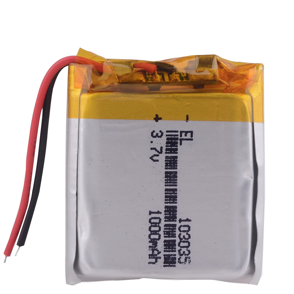 3.7V 1000mAH 103035 Polymer lithium ion / Li-ion battery small batteries