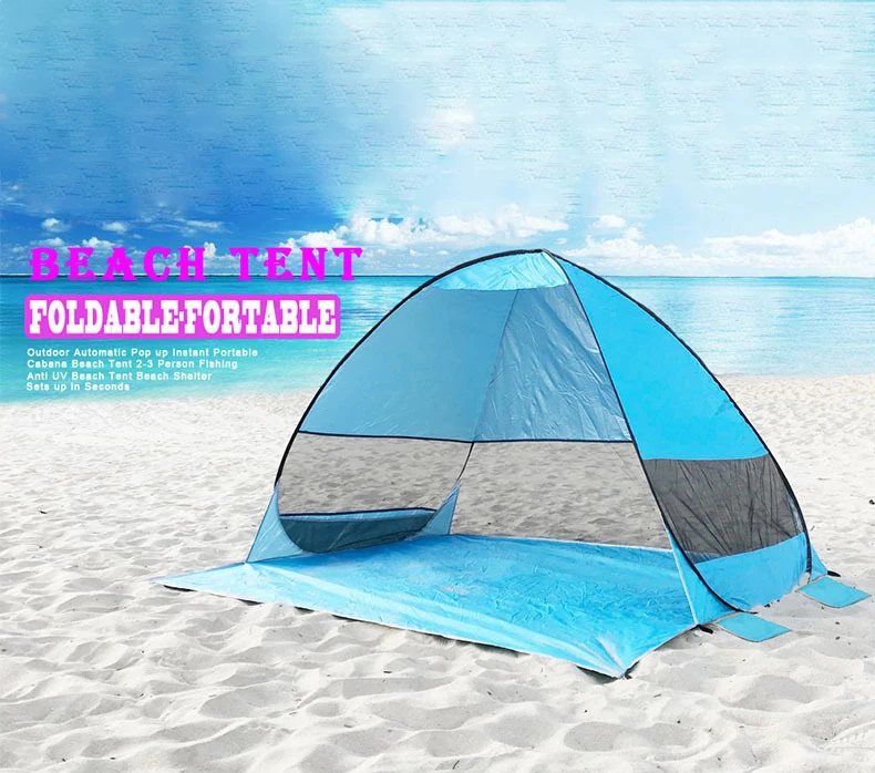 Automatic Portable Custom Foldable Outdoor Tent For Beach Stretch Beach Tent Pop Up