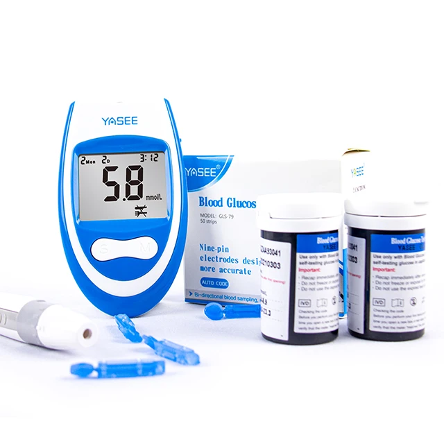 High Quality Health Care Blood Glucose Meter and Glucometers Monitoring Blood Sugar Tester 50 Test Strips And 50 Lancets