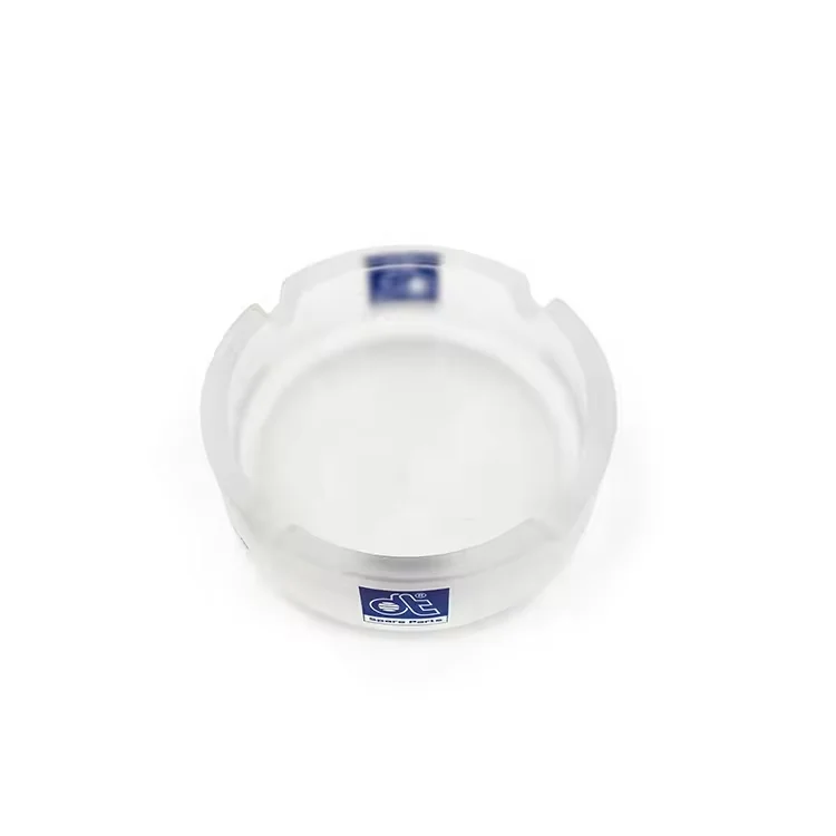Promotion wholesale frosted advertising ashtray Round glass ashtray printing logo Creative gift ashtray