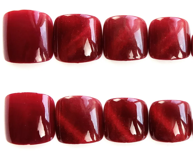 J61-80 Toenail Artificial Fingernail 80 Designs 24pcs Glitter French Pink Black Silver Cross Smily Face Luminius Toenails