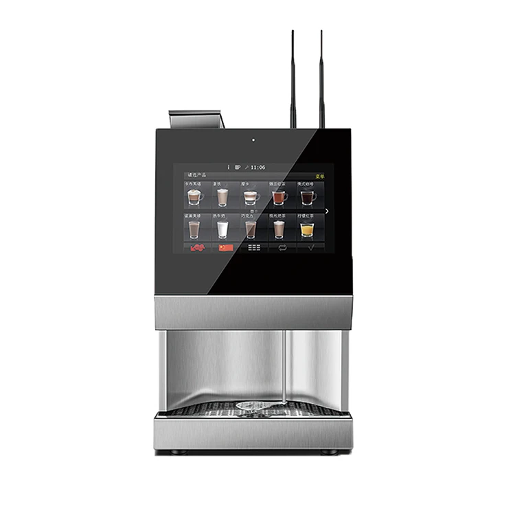 Stainless Steel coffee vending machine Cappuccino coffee maker for bar use Touch Panel Espresso Tea Coffee Vending Machine