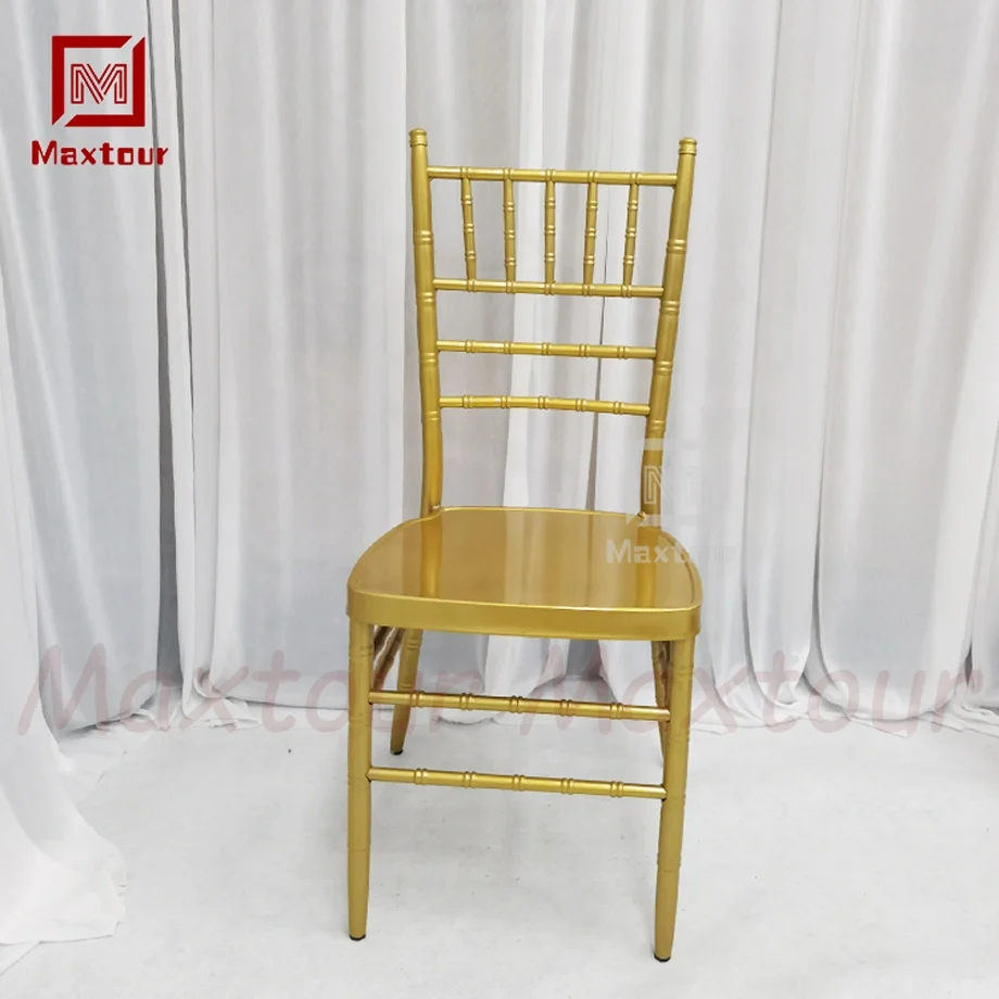 Event Furniture Wedding Party Iron Metal Chair Color Choose Gold Hotel Chair Chiavari Chair