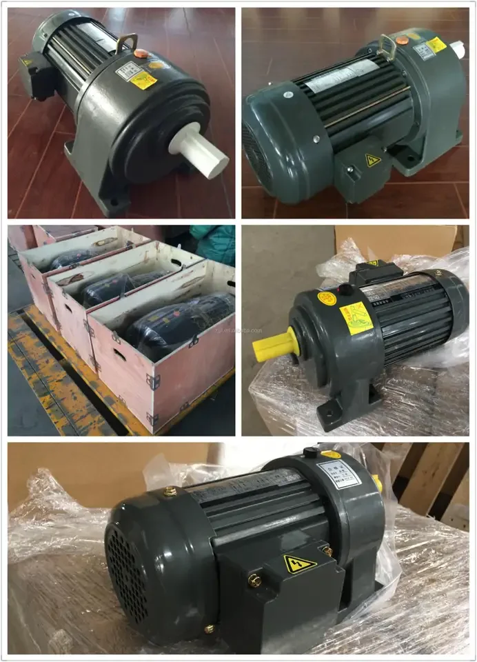 Foot Mount Shaft Dia 18mm 22mm 28mm 32mm 40mm 50mm 100W ~ 3700W Horizontal Vertical Single Phase 3-Phase AC Helical Gear Motor