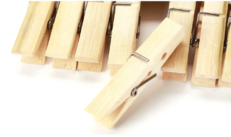wholesale Cleaning bamboo Wood Sealing Clip Multif Laundry Bamboo Clips