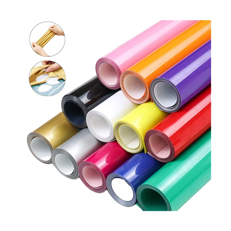 Multi-purpose Heat Transfer Film Custom Vinyl Rolls PVC Iron on Tshirt HTV Printable Heat Transfer Vinyl