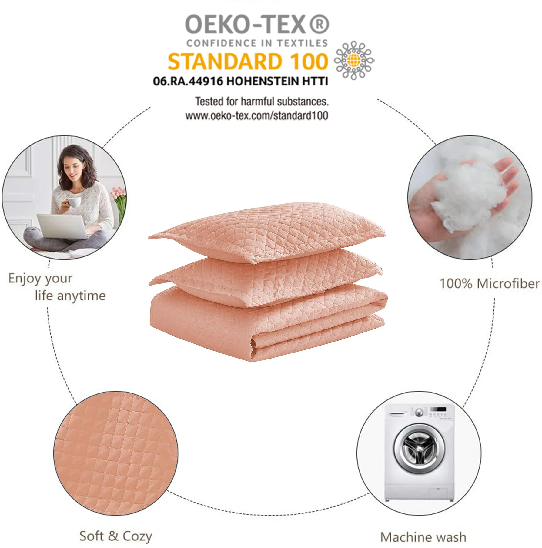 summer Quilted bedcover wholesale, Diamond pattern reversible quilted coverlet, quilted bedding set,