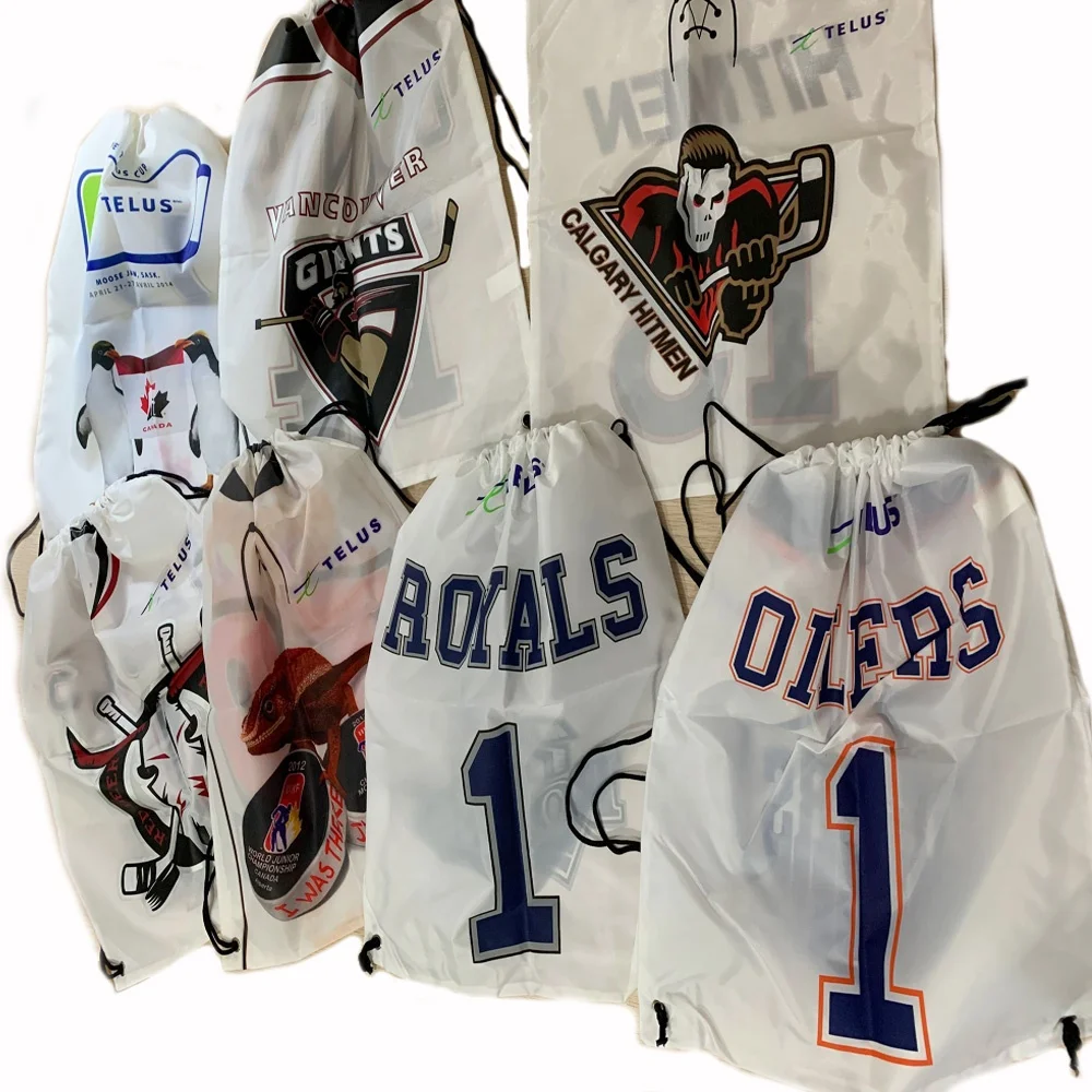Custom made drawstring bag small printing logo cloth drawstring bag drawstring bag for Canada