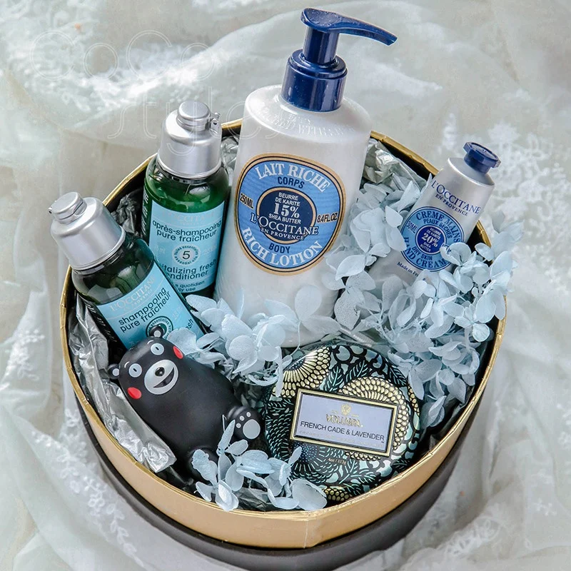 Cocostyles customized nordic style golden box gift set for luxury wedding groomsman gifts