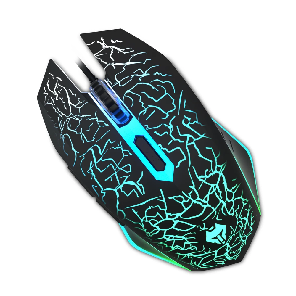 Проводная игровая мышь с RGB-подсветкой эргономичная программируемая для геймеров Windows ПК