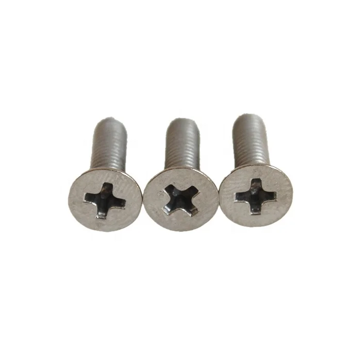 Rust resistant JIS B1111 JMF M3x15 cross recessed countersunk flat head GR1 GR2 titanium bolts screws for industry