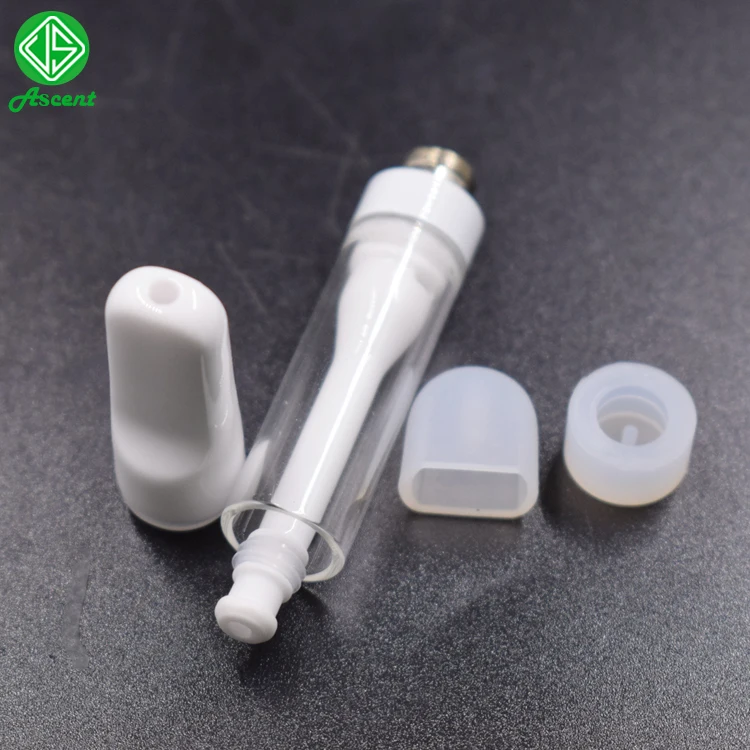 
All ceramic g1 snape in tip with glass tank no leakage cbd cartridge white 1ml all ceramic vape carts 