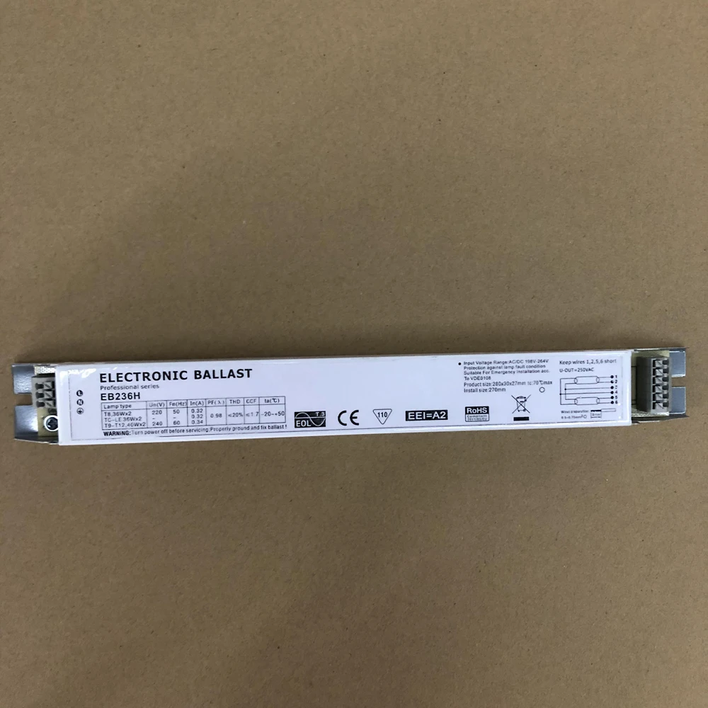 Сертификат CE электронный балласт для люминесцентной лампы 36wx2