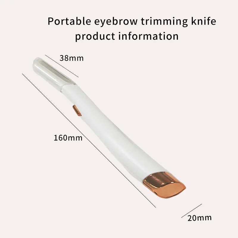 beauty tool facial dermaplan face lip cheeks women non-vibrating led light fashion painless high quality pretty eyebrow shaver 