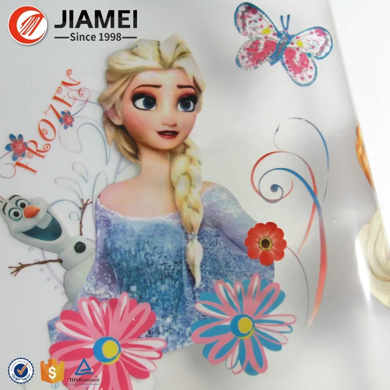 Заводская наклейка, оптовая продажа, пользовательская печать, мультяшный логотип, пластиковые этикетки для детей, переводные наклейки для одежды