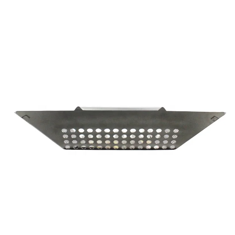 Marvelous Quality and Outlook Square Stainless Steel Grill Basket with Two Handles for Easy Lifting