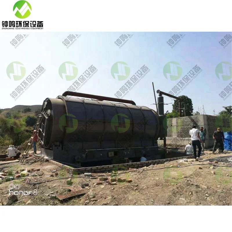  Шанцю Zhongming eco-friendly отходов шин для дизельного топлива пиролиза завод по переработке изношенных автошин