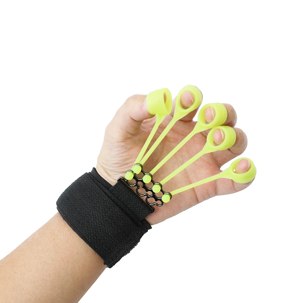 Best Silicone Exchangable Five Fingers Hand Grip Finger Stretching Exerciser