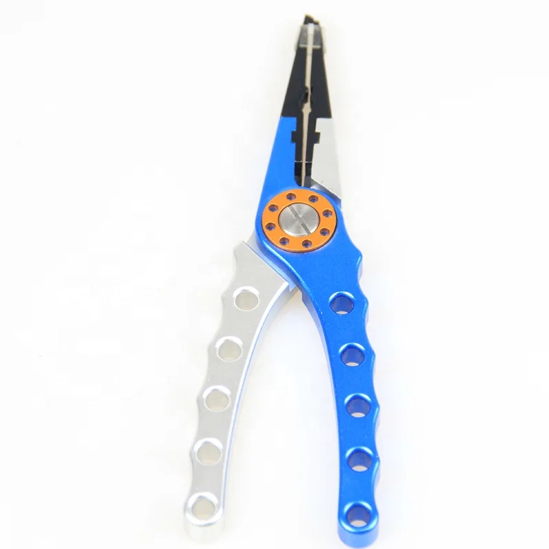 Multifunctional aluminum alloy hook long mouth road sub pliers aluminum die casting fishing knife and scissors leisure outdoor
