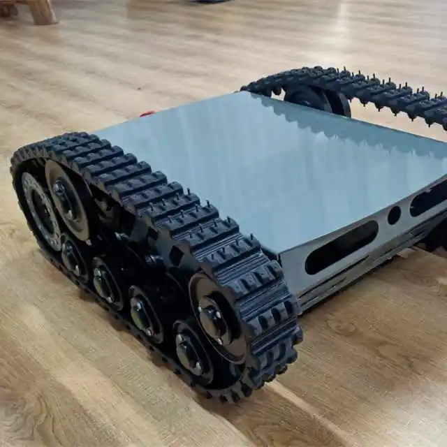 All-Terrain 100kg Automatic Walking Driving Robot Tank Mecanum Wheel Set ATV Rubber Track Chassis Construction Machinery Parts