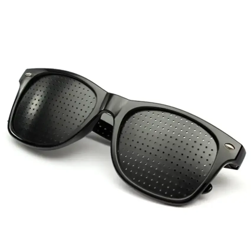 Promotional Oem Small Holes Glasses Corrected Eyeglasses Unisex Pinhole Glasses For Eye Training Exercise Eyesight Protection