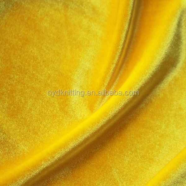 Korea Velvet Fabric Polyester Spandex 4 Way Stretch Velvet Fabric for Garment