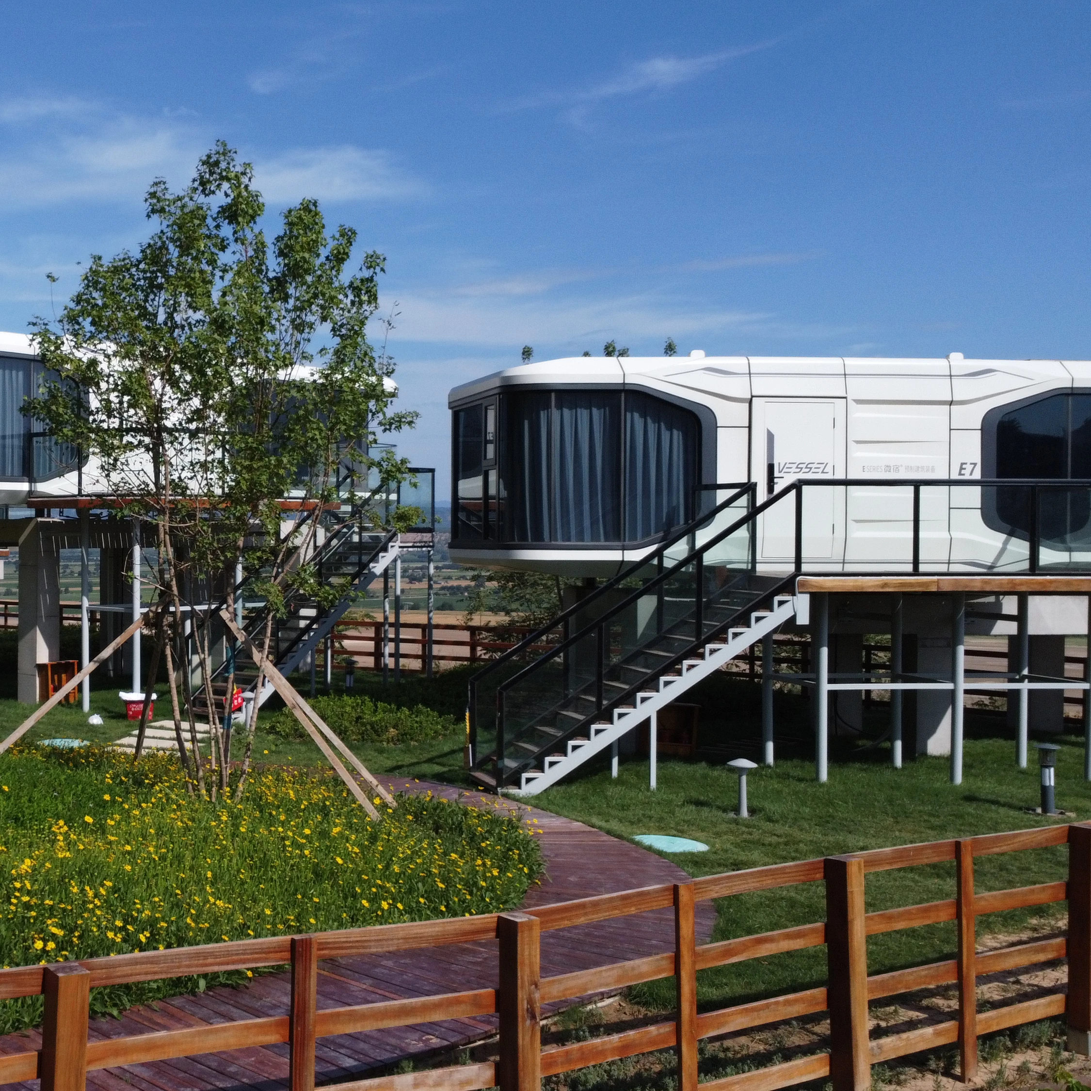 Alpicool V5 mobile capsule house portable house easy assemble modular fully furnished prefab house