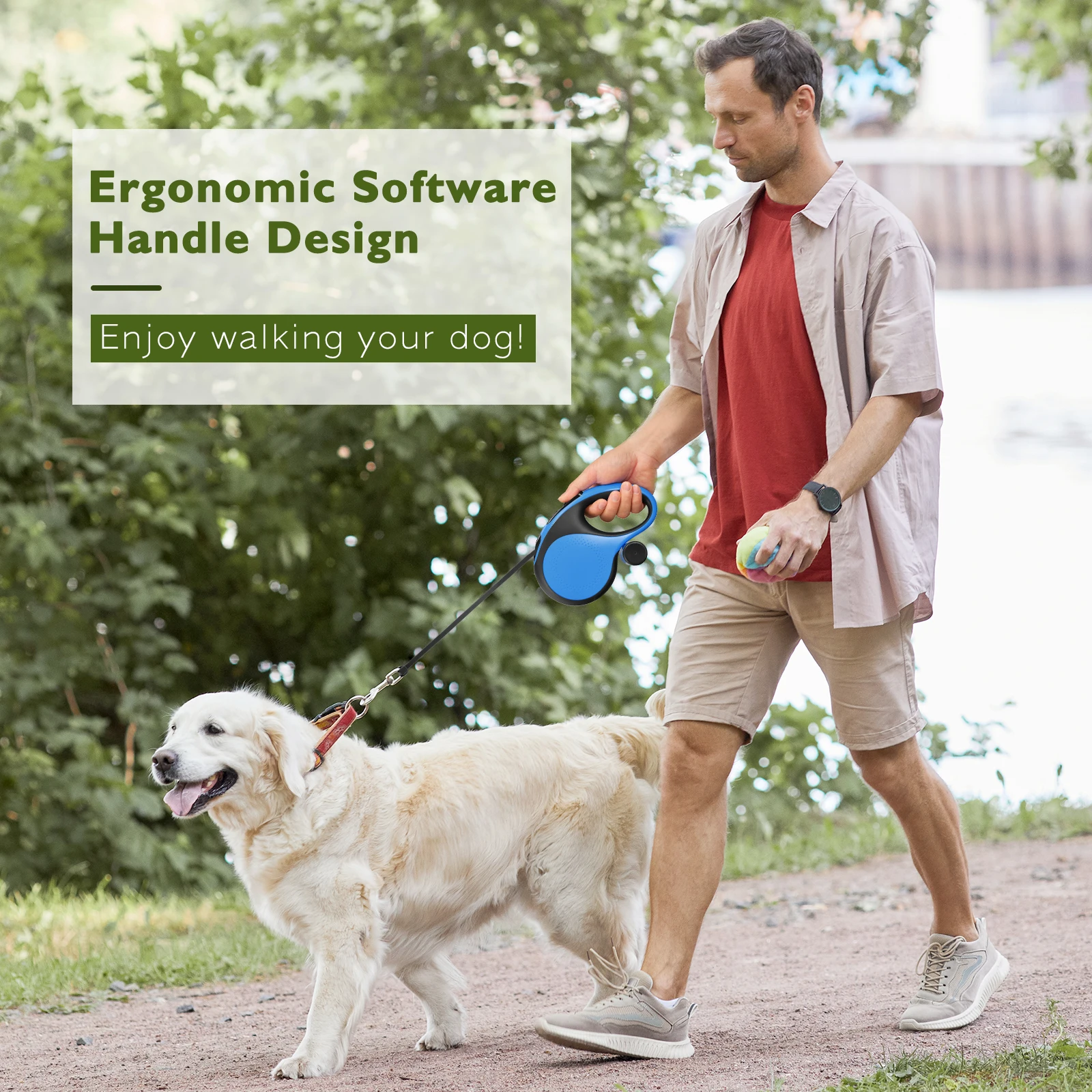 Non-slip Multi-functional Intelligent Pet Dog Stretch Leash Custom Automatic Retractable Dog Leash