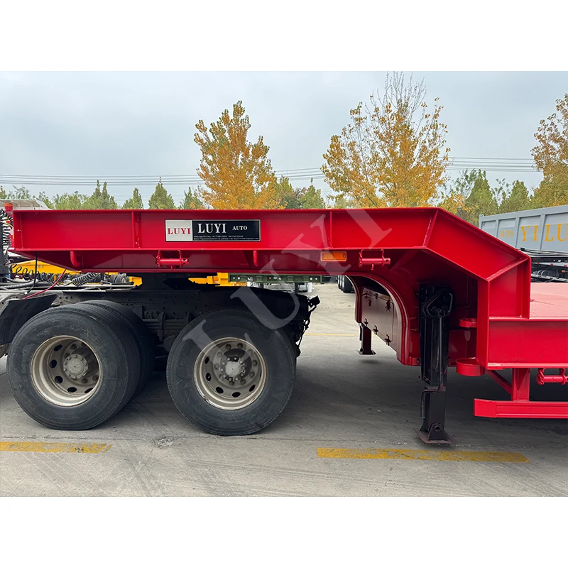 5 Lines 10 Axles Transport 120 Ton Lowboy Semi Trailer Low Bed Trailer Special for transportation of large machinery equipment