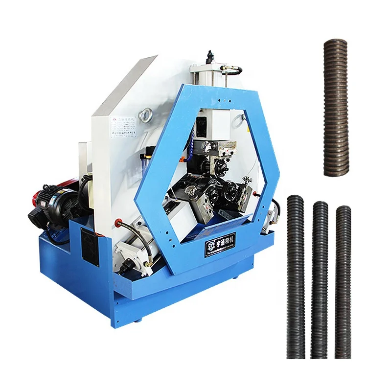 Customization bolt maker machine Automatic 3-axis screw rebar thread rolling machine