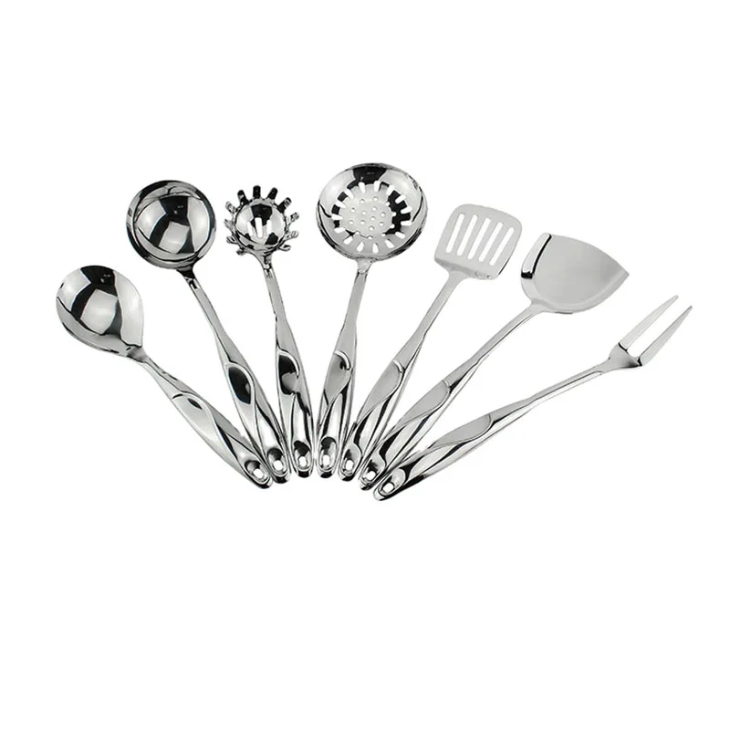 Wholesale Kitchen Cookware Products Stainless Steel 7 Piece Utensils Set