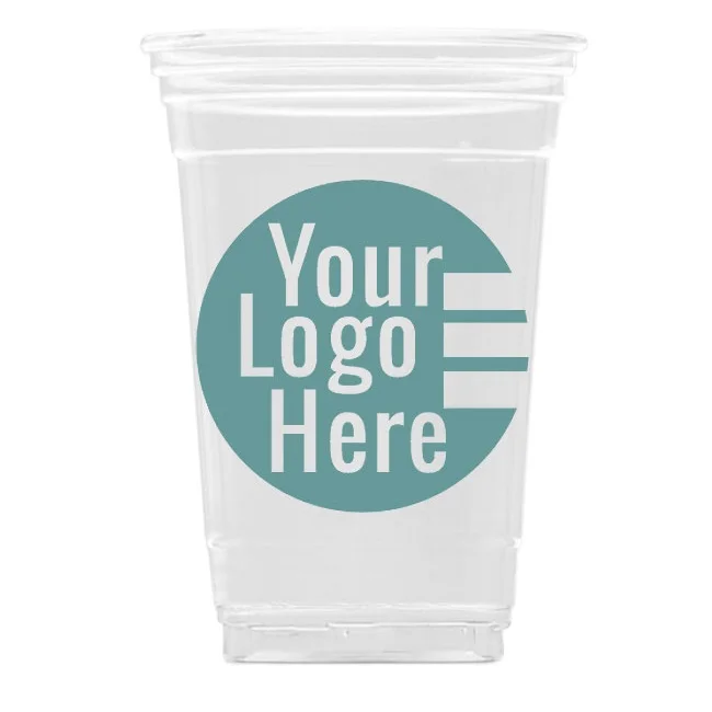 9 OZ Disposable PET Coffee Cups CustomPrinted Plastic PET Cups slush ice cups
