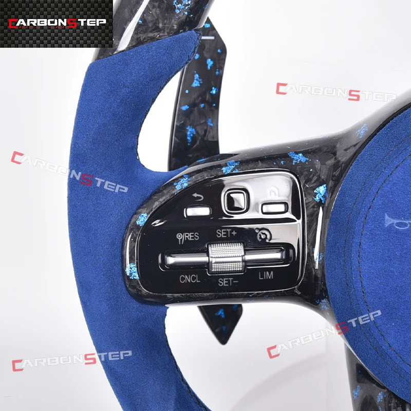 Forged Carbon Fiber Steering Wheel For Mercedes Benz AMG S Class W124 W221 W166 C300 E Class C350 CLAS550 W203 G63 W212 W222