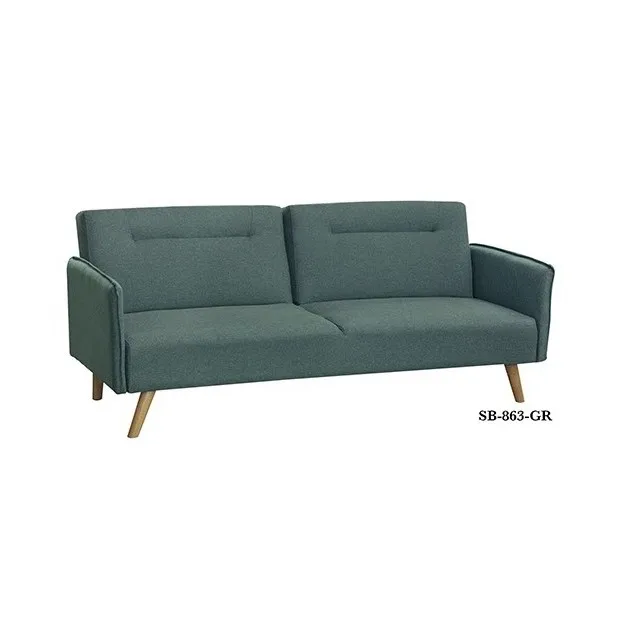 SOFA BED WITH FABRIC SEAT AND SOLID WOOD LEG CONVERTIBLE LIVING ROOM SOFAS