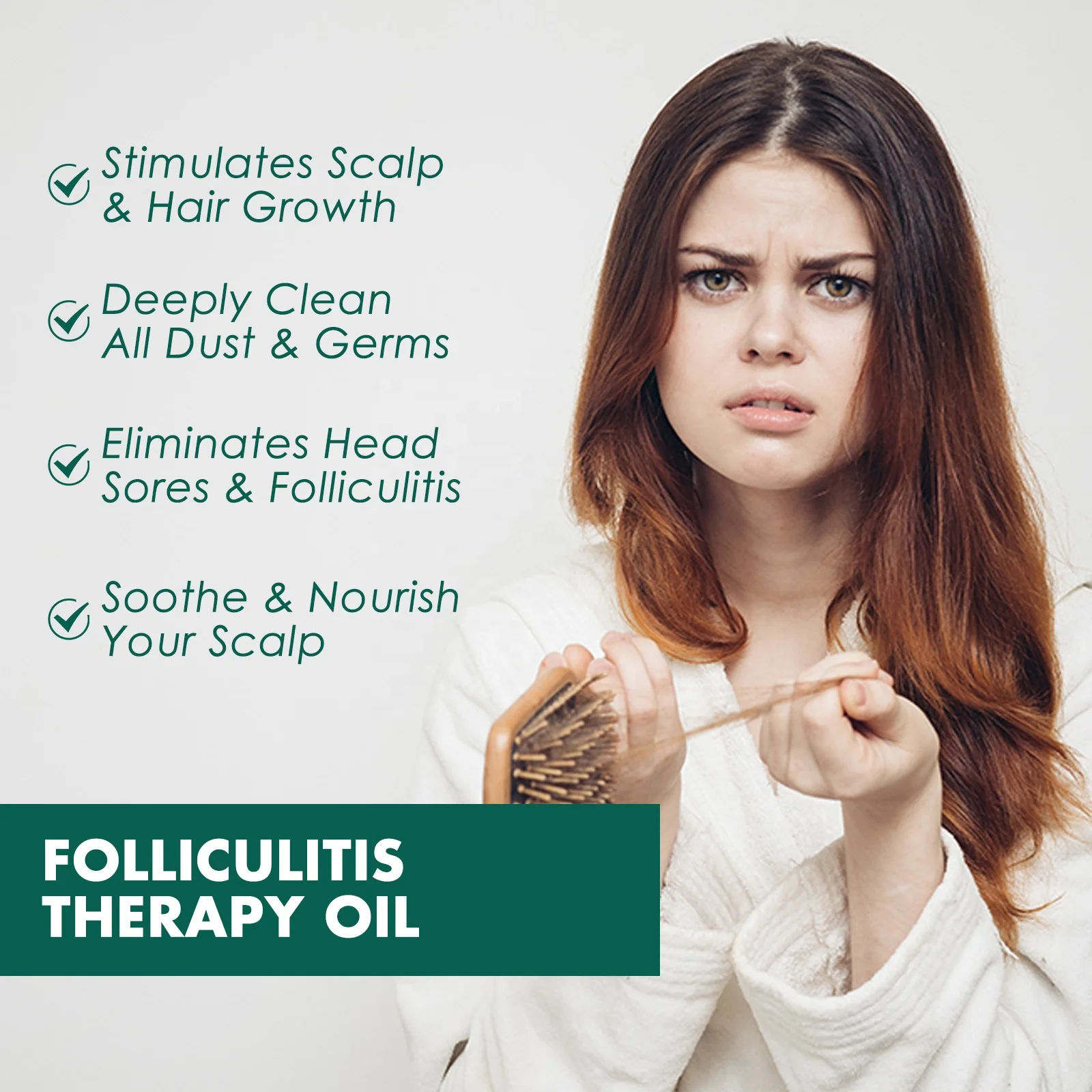Herbal Hair Loss Treatment Restore Scalp Growth Hair products Best Hair Loss Solution Oil