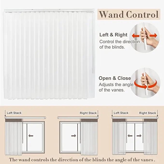 Favourite Water Proof Customized Pvc Slat Vertical Blinds Bottom Weight China