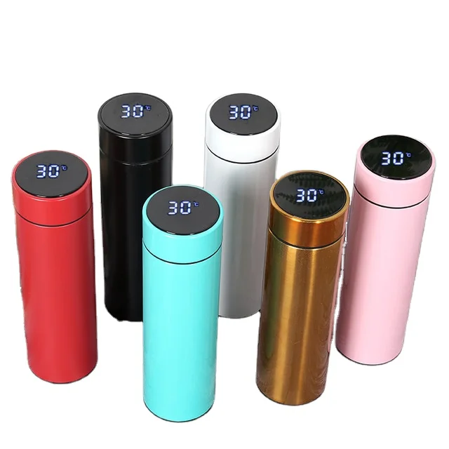 
Temperature Display Insulated Flask Vacuum Stainless Steel Water Bottle 