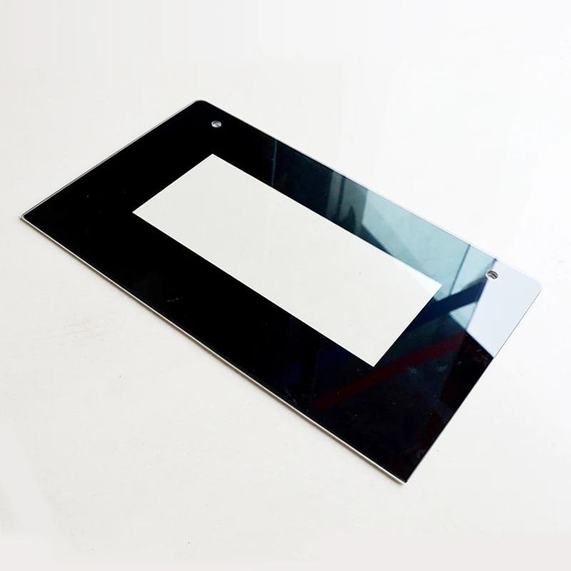 OEM customized 3mm 4mm heat resistant freestanding silk screen printed oven door tempered glass