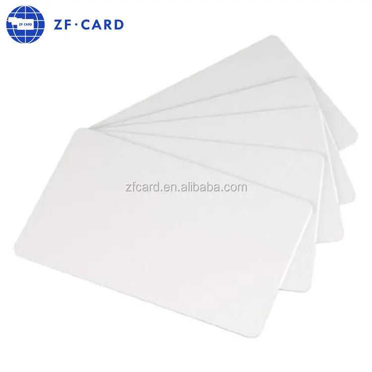 30 мил ПВХ карта фабрика rfid 13 56 мГц белый оптовая продажа для печати Rfid sle4442 smart nfc black Card поставщик