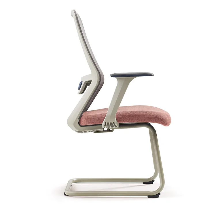 WEWORTH Computer Chair Mesh Office Training Room Meeting Chairs In Black Without Wheels