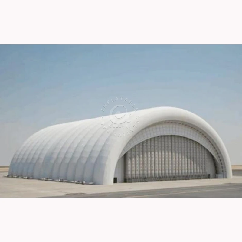Huge Cover Inflatable Building Air Supported Dome Structures Pneumatic Hangar Membrane Tent
