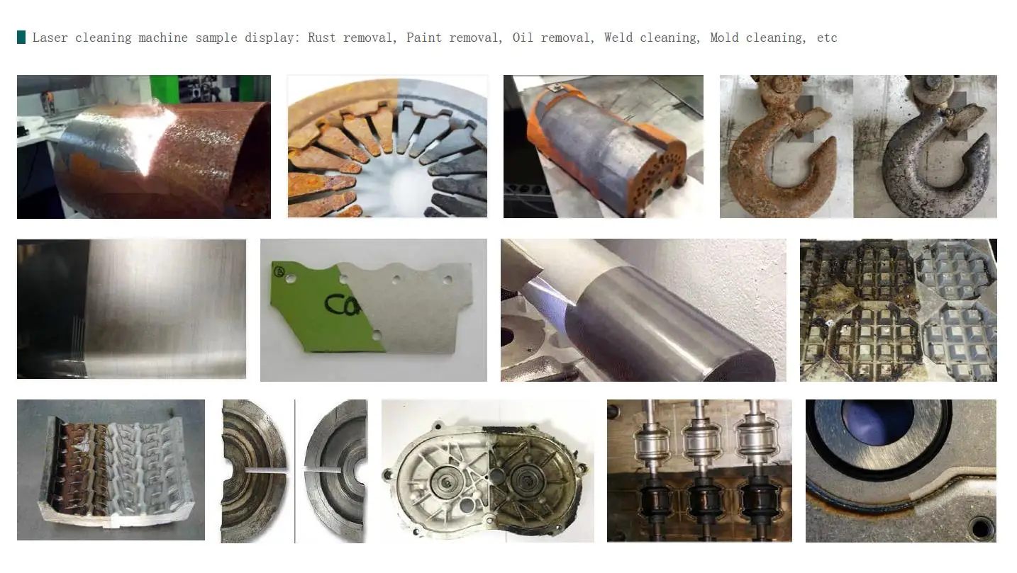 1000W 1500W 2000W Fiber Laser Cleaning Machine to Clean Paint Oil Rust