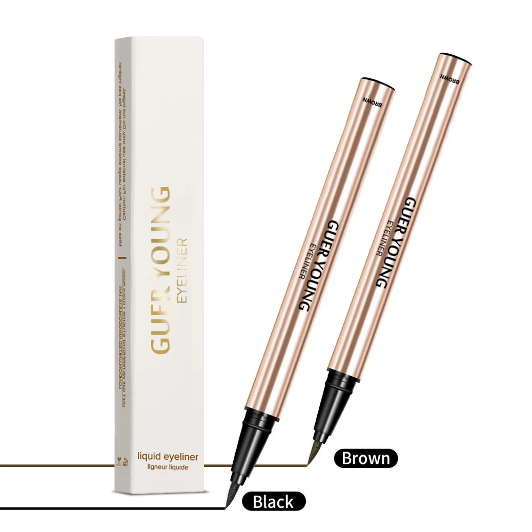 Makeup low moq waterproof private label long lasting eye liner pencil cruelty free vegan black liquid eyeliner pen