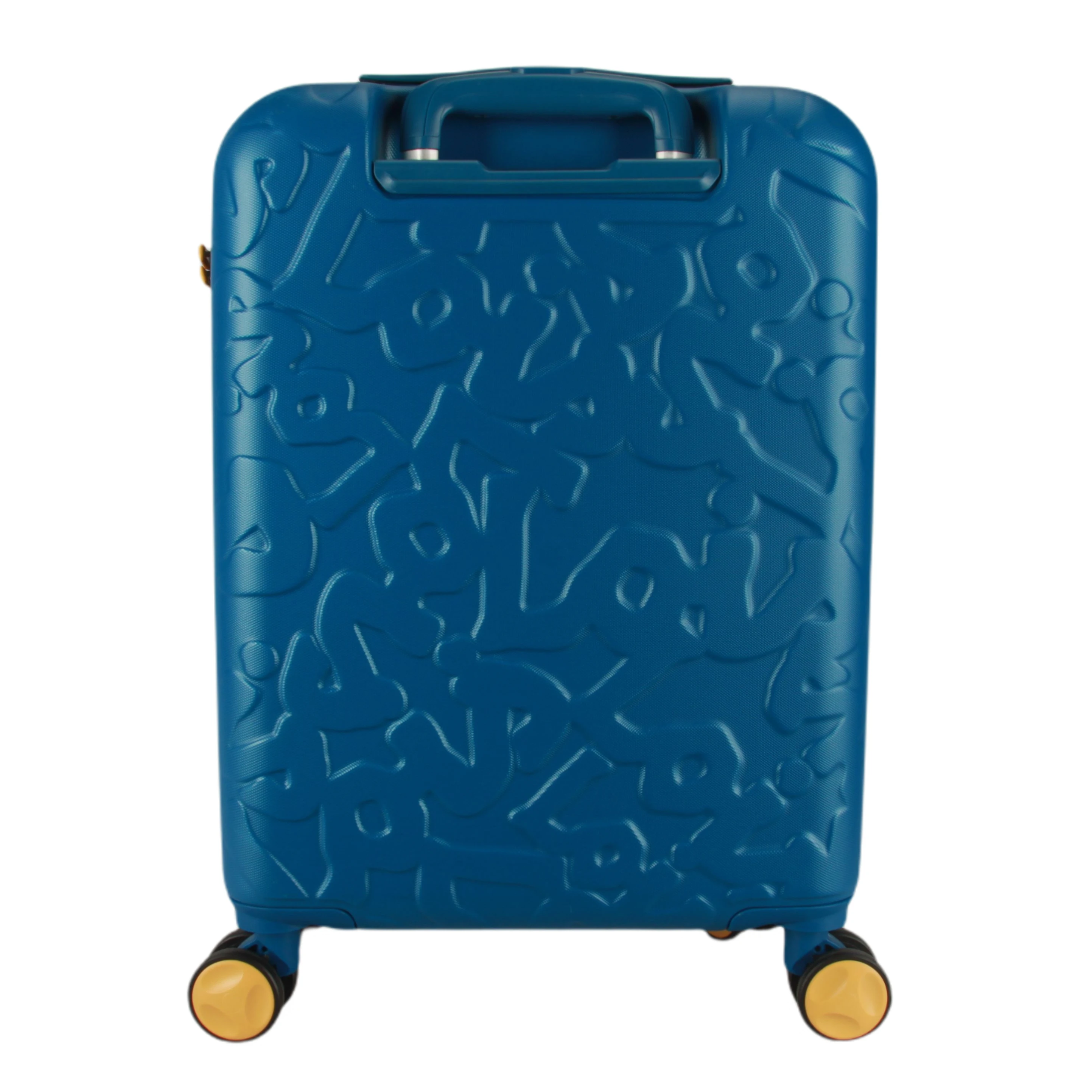 Wholesale kids trolley luggage ABS 3 pieces TSA combination lock travelling  blue boys suitcase trolley sets